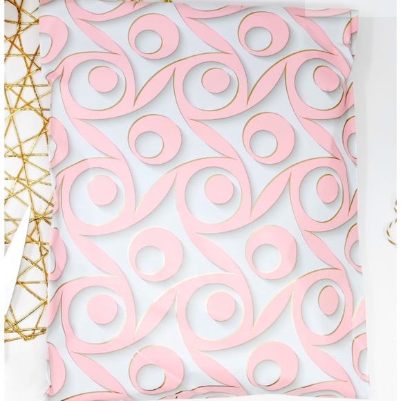 Other - Set of 20 - 10”x13” Pink Jacquard Print Poly Mailers